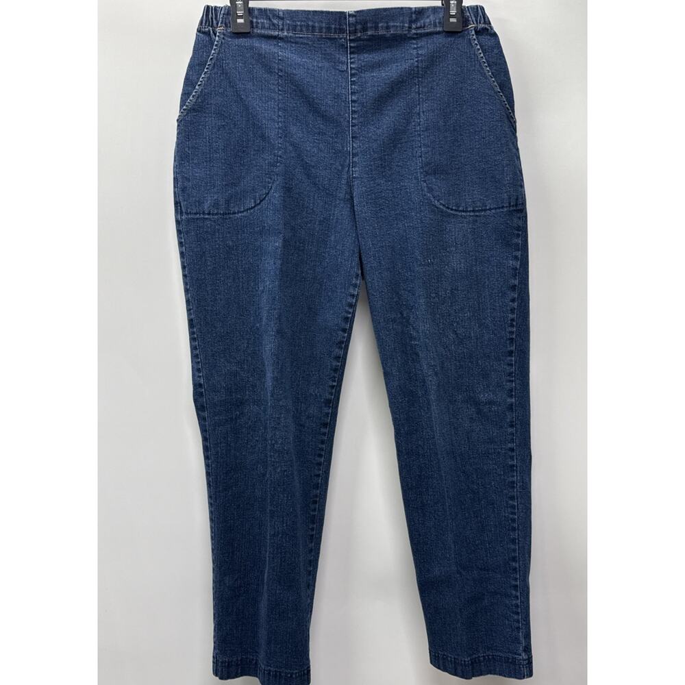 Croft & Barrow Sz 14 PS Pull On Jeans Pockets